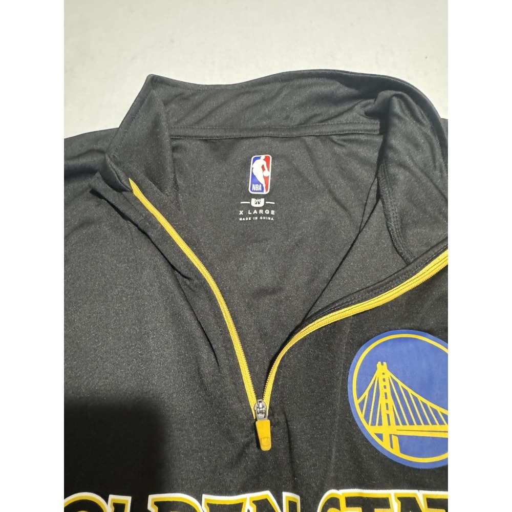 NBA Golden State Warriors Curry 1/4 Zip pullover Thin Hoodie, men's XL - Picture 3 of 6